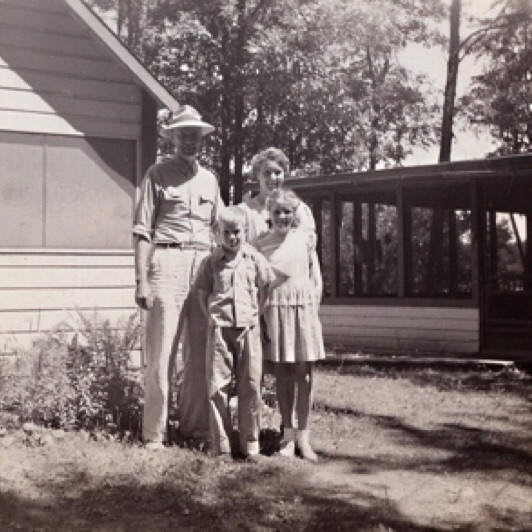 Check out the old car and the screens on cabin 4! This is cabin 2 before it was moved to it's current location.