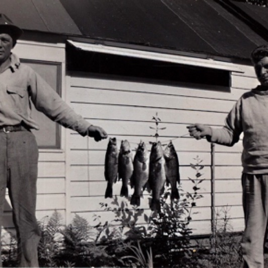 Stringer of fish before cabin 2 was moved.